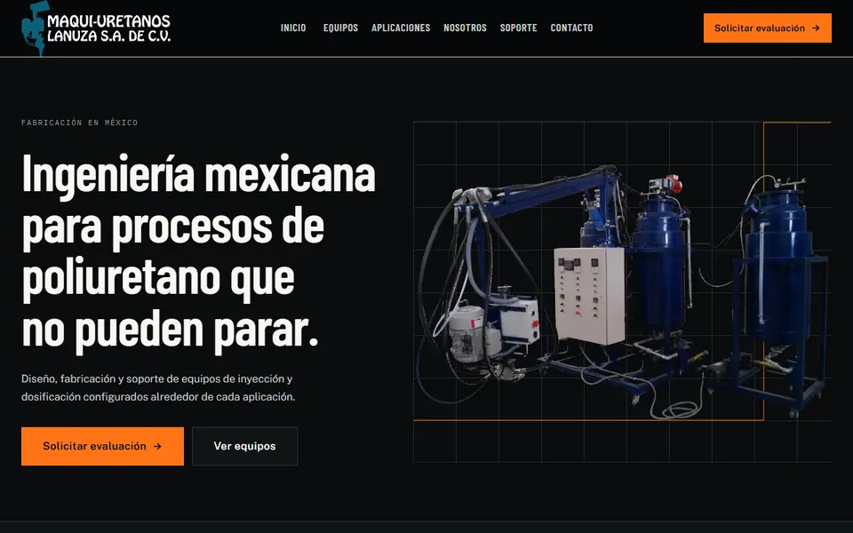 Página de inicio de Maqui-Uretanos Lanuza