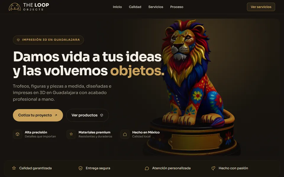 Página de inicio de The Loop Objects